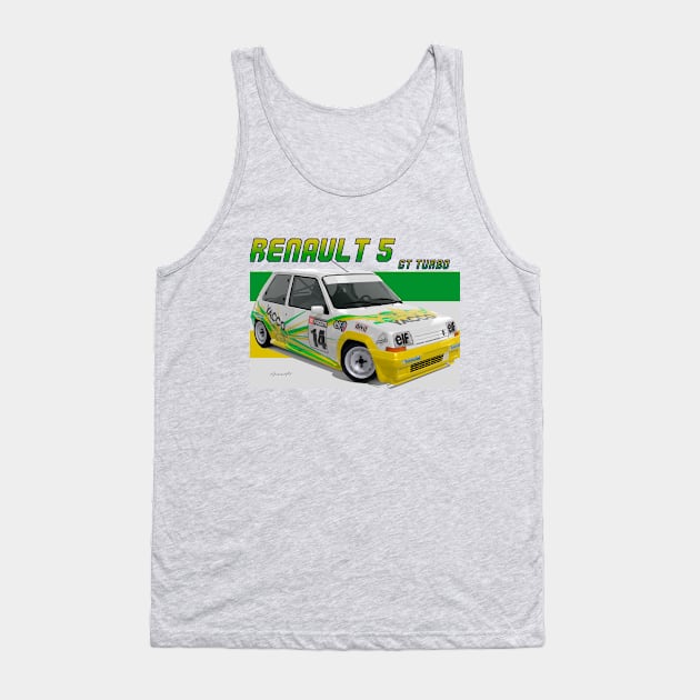 Renault 5 GT Turbo Tank Top by PjesusArt